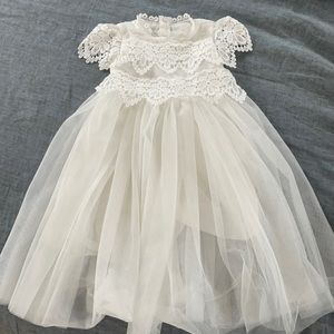 Baptism flower girl dress